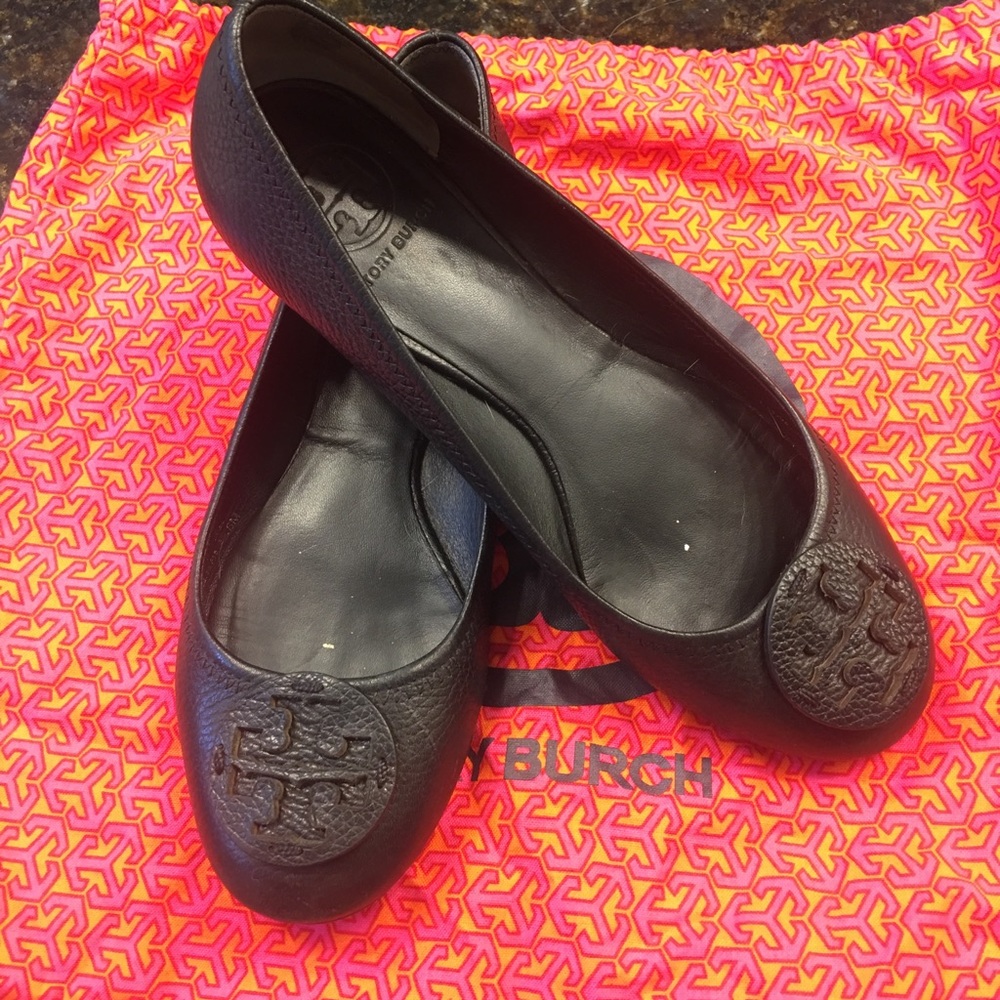 Tory Burch Reva Flats 🖤🧡